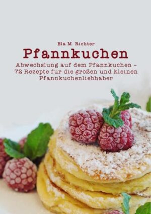 Pfannkuchen, ein Klassiker in der (Familien) Küche. Ob Groß oder Klein, ein jeder mag den Pfannkuchen. Klassischerweise wird dieser mit Apfelmus, Zimt und Zucker oder Apfelscheiben zubereitet. Wer ganz kreativ ist, der wählt außerdem Speck, Zwiebeln und Käse. Doch das wird mit der Zeit langweilig. Dabei sind Pfannkuchen unglaublich abwechslungsreich und können sogar richtig spannend sein! Wie sieht es aus mit einer Pfannkuchentorte oder Pfannkuchen mit geräucherter Makrele? Beschwipste Pfannkuchen oder Pfannkuchen mit herrlich winterlicher Füllung sind ebenso Teil der Rezepte, wie Pfannkuchen mit Dattelsoße oder karamellisierten Zwiebeln und Ziegenkäse. 5 Kategorien warten darauf von Ihnen entdeckt zu werden: - Käse - Fleisch - Gemüse - Obst - Fisch Wenn Sie bereits ein Blick in das Buch über die Vorschau geworfen haben, dann wird Ihnen sicherlich eines aufgefallen sein: Das Kochbuch besitzt keine Bilder. Moment, ein Kochbuch ohne Bilder? Dieser Umstand lässt sich ganz einfach erklären: der Preis! Ela M. Richter entschied sich gegen einen Verlag und somit auch gegen die Nachteile eines Verlags, aber eben auch die Vorteile. Und gerade im Bereich der Kochbücher ist es durchaus ein Nachteil keinen Verlag hinter sich zu haben. Schließlich können diese ganz andere Preise beim Druck von Bildern generieren! Um Die Kosten für Sie als Leser aber so gering wie möglich zu halten, ohne aber auf den Genuss der Rezepte verzichten zu müssen, entschied sich die Autorin gegen Bilder und somit für ein erschwingliches Kochbuch rund um das Thema Pfannkuchen! Neugierig geworden? Dann sind Sie herzlich eingeladen, die 72 Rezepte rund um die Mehlspeise kennen und lieben zu lernen! Guten Appetit!