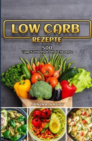 500 Tage Low Carb Rezepte. Sie wollen auf Kohlenhydrate verzichten, um mal wieder etwas für Ihre Figur zu tun. Sie wollen abends Low Carb Gerichte zubereiten, ohne das Gefühl zu haben, auf etwas verzichten zu müssen. Ein toller Nebeneffekt wird der leichtere Schlaf sein, welcher dank der leichteren Lebensmittel eintreten wird. LOW CARB - REZEPTE FÜR DIE TRAUMFIGUR Sie wollen Einblicke in die Low Carb Ernährung erhalten und sich abends ohne Kohlenhydrate ernähren? Sie erhoffen sich, durch die leichte Küche abends, einen besseren und erholsameren Schlaf zu haben? Sie wollen abends frisch und bewusst kochen, um etwas Gutes für Ihre Gesundheit zu tun.