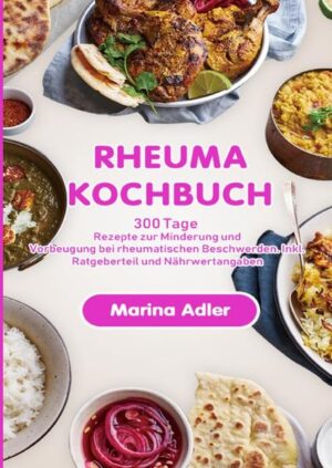 300 Tage Das Rheuma Kochbuch mit Rezepten + Nährwertangaben. Das perfekte Rezeptbuch für eine gesunde Ernährung bei Rheuma. Leiden Sie an einer rheumatischen Erkrankung oder an einer aktivierten Arthrose? Suchen Sie nach einer Lösung, sich einfach, lecker und krankheitsgerecht zu ernähren, ohne Ihren Genuss hintenanstellen zu müssen? Dann ist dieses Kochbuch genau das richtige für Sie! Mit unseren 150 sorgfältig ausgewählten Rezepten mit genauen Nährwertangaben erhalten Sie alltagstaugliche und abwechslungsreiche Rezeptideen, die sich unkompliziert nachkochen lassen. Natürlich genauso schmackhaft für Familie und Freunde, die nicht an Rheuma oder Arthrose leiden.