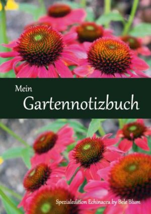 Honighäuschen (Bonn) - Dieses Gartennotizbuch in der Spezialedition Echinacea by Bele Blum ist der optimale Begleiter durch das Gartenjahr für Garten- und Blumenbegeisterte. Das Notizbuch für den Garten bietet neben Fotos wunderschöner Blumen auf 112 Seiten ausreichend Platz im handlichen DIN-A5-Format mit Ringbindung, um alle wichtigen Informationen Ihrer vierzig liebsten Pflanzen einzutragen, kreative Ideen für Ihren Garten festzuhalten sowie wiederkehrende Gartenarbeiten in Ihren persönlichen Gartenkalender einzutragen. Darüber hinaus enthält das Gartennotizbuch nützliche Wunschlisten für Ihren nächsten Einkauf, damit Sie zum Beispiel alle Pflanzen auf einen Blick verfügbar haben, die Sie noch in Ihrem Garten pflanzen möchten.