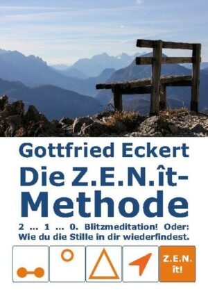 Honighäuschen (Bonn) - Die Z.E.N.ît-Methode. 2 ...1 ... 0. Blitzmeditation! Oder: Wie du die Stille in dir wiederfindest. Eine kleine, wohlige Auszeit vom Alltag gefällig? Für ein genüssliches Mehr an innerer Ruhe, Gelassenheit, Inspiration, Fokus, Energie und Lebensfreude? So sei es ... Einfach die Z.E.N.ît-Methode praktizieren! Diese einfache, niedrigschwellige, alltagstaugliche und zugleich hocheffektive Methode mit Pareto-Effekt (20 % Aufwand - 80 % Profit) wird dich ermächtigen, die Stille in dir wiederzufinden. Mittels meditativem Countdown: 2 ...1 ... 0. Interessiert? Inhalt: Die Z.E.N.ît-Methode. Special: Bewegte Meditation. Add-on: Den Geist beruhigen. Bonus: Ernährung. Spoiler: Der epigenetische L.E.B.E.N.-Tempel Keywords: Die Z.E.N.ît-Methode. (Blitz-)Meditation. Auszeit vom Alltag. Mentale Ruhepolung. Epigenetik. Selbstregulation. Empowerment. Gottfried Eckert Titel: Die Z.E.N.ît-Methode. 2 ...1 ... 0. Blitzmeditation! Oder: Wie du die Stille in dir wiederfindest. Autor: Gottfried Eckert, Herstellung und Verlag: BoD - Books on Demand, Norderstedt, ISBN: 9783754315231, Paperback, 48 Seiten, s/w, 21,0 x 14,8 cm, Euro 5,00 [D]