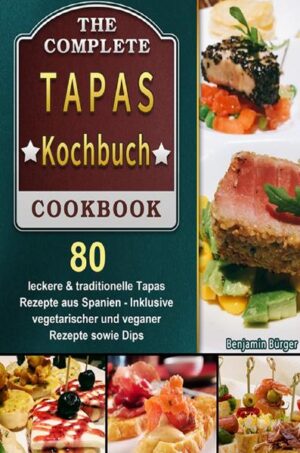 Tapas, die spanischen Appetithäppchen, werden immer beliebter. Inzwischen gibt es in vielen deutschen Städten tolle Tapas-Bars. Doch um diese kleinen Leckereien zu genießen müssen Sie weder nach Spanien reisen, noch nach der nächsten Tapas-Bar Ausschau halten. Machen Sie sie einfach selbst! Egal ob vegan oder vegetarisch, lieber Fleisch oder Fisch: In diesem Buch finden Sie garantiert Ihr Lieblingsrezept. Begeistern Sie sich selbst und andere mithilfe dieser originalen, leckeren Rezepte. Und nebenbei können Sie noch die Entstehungsgeschichte der Tapas erzählen. Fangen Sie direkt an und probieren Sie gleich die ersten Rezepte aus. Guten Appetit!