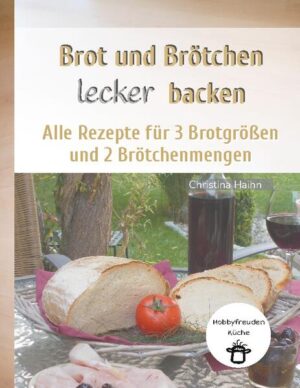 Typische Land- und Bauernbrote, Körnerbrote, deftige und herzhaft gefüllte Brote, Brote mit feinen Kräutern und Gewürzen, rustikale Roggenbrote, Toastbrote, Brote mit Vollkorn und leckere Brötchenrezepte wie Kaiserbrötchen, leckeres Ciabatta, Hefezöpfchen oder Hamburger Brötchen. Leckere Rezepte, um daraus Brot oder Brötchen herzustellen, die alle sowohl mit als auch ohne Vorteige gebacken werden können. In einer übersichtlichen tabellarischen Darstellung können die Zutatenmengen für die Brotgrößen von ca. 500 g, 750 g oder 1000 g einfach entnommen werden. Jedes Rezept bietet auch die Möglichkeit, Brötchen in zwei Brötchenmengen zu backen. Für alle Rezepte werden alternative Mehltypen, z. B. Dinkelmehl als Ersatztype vorgeschlagen, ebenso österreichische und schweizerische Mehltypen genannt. Das Buch enthält einen 36-seitigen Brotbackkurs inklusive Anleitung zur Herstellung eines Anstellgutes für Sauerteige. Zahlreiche Fotoabbildungen und Schritt - für - Schritt - Anleitungen helfen beim Formen von Brot- und Brötchenteigen. Das Buch eignet sich sowohl für Anfänger als auch für erfahrene Hobbybäcker*innen und ist auch in folgenden Formaten verfügbar: Gebundene Ausgabe ISBN: 978-3-752668261 und als E-Book ISBN: 978-3-756281732