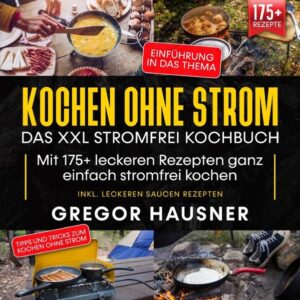 Kochen ohne Strom - Das Stromfrei Kochbuch: Mit 175+ leckeren Rezepten ganz einfach stromfrei kochen. Inkl. leckeren Saucen Rezepten Hier einige Tipps - zum Kochen ohne Strom 1. Vielseitigkeit One-Pot-Gerichte können so einfach oder auch aufwendig sein, wie Sie möchten. Sie können sich für etwas so Einfaches und Geradliniges wie Reis und Bohnen entscheiden. Wenn Sie etwas abenteuerlustiger sind, können Sie es mit einer spanisch inspirierten Paella versuchen. 2. Weniger Geschirr Zu Hause macht es vielleicht Spaß, mit allen Töpfen und Pfannen in der Küche zu kochen (vor allem, wenn man einen Geschirrspüler hat), aber ohne Strom sieht die Welt wieder ganz anders aus. One-Pot-Gerichte reduzieren die Anzahl der Abwaschvorgänge, die erledigt werden müssen. Wenn das Essen fertig ist, wird der Topf zur Schüssel. Und wenn man mit dem Essen fertig ist, wird die Schüssel zum Spülbecken. 3. Weniger Stress Jeder, der schon einmal eine Mahlzeit auf mehreren Herdplatten gekocht hat, weiß, dass es auf das richtige Timing ankommt. Aber beim Kochen ohne Strom ist es viel schwieriger, dafür zu sorgen, dass alle Teile der Mahlzeit zur gleichen Zeit fertig sind. Nicht so bei One-Pot-Gerichten. Da Sie alle Zutaten in einen einzigen Topf geben, ist alles sofort fertig. (mehr Tipps finden Sie im Buch) Sie sind auf der Suche nach … ✅ 175+ leckeren Rezepten (traditionell mit Topf und Pfanne oder mit dem Dutch Oven, Wok, Tajine uvm.) ✅ Vielfältige Rezeptideen ✅ Den richtigen Zutaten für leckere Gerichte… ✅ Spaß und Freude Neues zu probieren Leckere Gerichte und gute Anhaltspunkte gefällig? Dann greifen Sie jetzt zu!