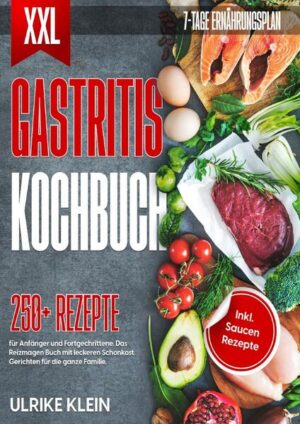 Dieses Gastritis Kochbuch ist voll von köstlichen, leicht zuzubereitenden Rezepten! Mit über 250+ Rezepten zur Auswahl, finden Sie in diesem Kochbuch bestimmt das, wonach Sie suchen... Das Thema mit der Gastritis… Eine Gastritis wird ausgelöst, wenn Ihr Verdauungssystem überlastet ist und sich Ihre Magenschleimhaut entzündet. Sie können sich für Lebensmittel entscheiden, die die Entzündung verringern, und Lebensmittel meiden, die eine Reizung der Magenschleimhaut auslösen. Die auslösenden Lebensmittel können von Person zu Person unterschiedlich sein. Wenn Sie eine Woche lang ein Ernährungstagebuch führen, können Sie genau feststellen, welche Lebensmittel Ihre Gastritis auslösen. Als allgemeine Regel gilt, dass die folgenden Lebensmittel die Magenschleimhaut entzünden können: stark verarbeitete und konservierte Lebensmittel Lebensmittel mit hohem Glutengehalt säurehaltige Lebensmittel, Molkereiprodukte Lebensmittel mit hohem Zuckergehalt (mehr Tipps finden Sie Buch) Sie sind auf der Suche nach … ✅ 250+ leckere Rezepte (u.a. Frühstück, Fisch, Fleisch, Vegetarisch, Snacks, Desserts uvm.) ✅ Einführung in das Thema ✅ Vorteilen rund um das Thema Gastritis ✅ Den richtigen Zutaten für magenschonende Kost ✅ Inklusive leckeren Saucen-Rezepten Leckere Gerichte und gute Anhaltspunkte gefällig? Dann greifen Sie jetzt zu!