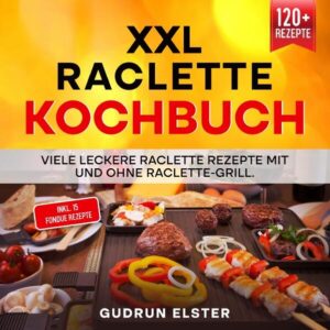 Das Raclette Kochbuch - Mit 120+ Rezepten für die ganze Familie! Probiers mal mit Gemütlichkeit! Zusammen mit Freunden und Familie am Tisch sitzen und einfach nur genießen - was gibt es Schöneres? Alles lässt sich bequem vorbereiten und die Küche ist bereits aufgeräumt, wenn die Gäste kommen. Ja ne raclette rien?! Raclette ist eine Käsesorte aus der Schweiz, die mit Gemüse auf einem speziellen Grill zubereitet wird. Der Grill erhitzt mehrere kleine Pfannen, in denen die Gäste das Raclette mit Gemüse und anderen Belägen ihrer Wahl schmelzen lassen. Der Gastgeber muss lediglich die Ausrüstung und den vorbereiteten Käse und Beilagen zur Verfügung stellen. So können Sie sich als Gastgeber entspannt zurücklehnen und sich ganz Ihren Gästen widmen. Gekocht wird einfach am Tisch. Was in den Fonduetopf, auf den Raclette- oder den Tischgrill kommt, entscheiden Sie dabei frei nach eigenem Geschmack. Ob mit Fleisch und Geflügel, Fisch und Meeresfrüchten, Käse, Gemüse oder Obst und Schokolade - die Variationsmöglichkeiten sind schier endlos. Dazu noch einige Beilagen, Dips und Soßen und der Genuss ist perfekt. Zahlreiche Rezeptideen und Tipps hierzu finden Sie in diesem Raclette Buch. Sie suchen nach dem perfekten Raclette Buch? Oder allgemein Raclette Zubehör? Sind Sie auf der Suche nach … ✅ Tipps für den Raclette Grill ✅ Den richtigen Zutaten ✅ 90+ Raclette Rezepte darunter leckere Desserts und Saucen ✅ Inkl. 15 Fondue Rezepten ✅ Spaß und Freude Ihre Gäste zu versorgen Na, Raclette gefällig? Dann greifen Sie jetzt zu!