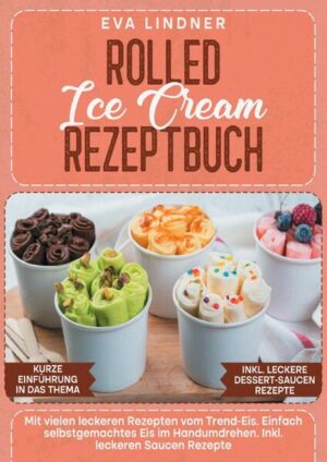 Wie unterscheidet sich gerolltes Speiseeis von Eiscreme? Du hast es wahrscheinlich schon auf Instagram gesehen oder vielleicht gibt es ein Konzept für „Rolled Ice-Cream“ in deiner Nähe. Jemand hat eine gefrorene Platte vor sich und gießt dann eine Eismischung darauf und fügt einen ganzen Haufen Toppings hinzu. Nun wird alles mit einem Metallschaber zerkleinert und vermischt. Sobald das Eis vollständig vermischt und abgekühlt ist, wird es geglättet und dann in einzelne Röllchen geschabt. Rolleneis unterscheidet sich in zweierlei Hinsicht von anderen Arten gefrorener Desserts. Erstens durch die Art der Herstellung. Rolleneis ist einzigartig, denn wenn man eine gefrorene Platte zum Einfrieren und Mischen des Eises verwendet, kann man so ziemlich alles mischen, um eine gefrorene Rolle herzustellen. Zweitens, die Art der Präsentation. Im Gegensatz zu herkömmlichem geschöpftem Eis oder Softeis wird gerolltes Eis in Rollen serviert. Das sorgt für eine einzigartige Präsentation, die dann mit Soßen und zusätzlichen Belägen belegt werden kann. Hier einige Tipps… Welche Art von Milch wird für „Rolled Ice-Cream“ verwendet? Eigentlich kann jede Art von Milch für „Rolled Ice-Cream“ verwendet werden. Für die besten und cremigsten Eiscremerollen ist es jedoch am besten, Milch mit einem möglichst hohen Fettgehalt zu verwenden. Das bedeutet, dass Sie Vollmilch verwenden sollten, wenn Sie Eiscreme-Rollen mit Milch wünschen. Wenn Sie milchfreie Eiscreme-Rollen möchten, verwenden Sie eine Kokosnusscreme mit hohem Fettgehalt (20% +). (mehr Informationen finden Sie im Buch) Sie sind auf der Suche nach … ✅ 60+ leckere Rezepte ✅ Einführung in das Thema ✅ Vorteilen rund um das Thema Rolled-Ice-Cream ✅ Den richtigen Zutaten für Rolled-Ice-Cream ✅ Inklusive leckeren Saucen-Rezepten Leckere Gerichte und gute Anhaltspunkte gefällig? Dann greifen Sie jetzt zu!