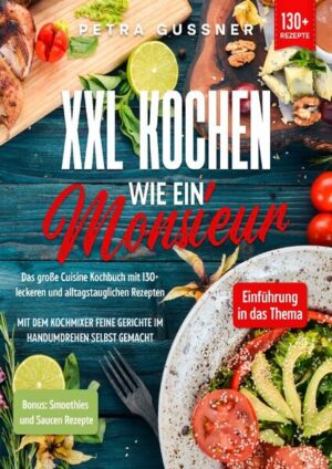 Was kann der Monsieur? Die Aldi-Küchenmaschine wird mit allem Zubehör verkauft. Mit diesem Gerät können Sie kochen, dünsten, dämpfen, kneten, mixen, mischen, hacken, pürieren, emulgieren, Eis zerkleinern, abwiegen und vieles mehr. Der Monsieur kann mittels Internetverbindung, sogar regelmäßig aktualisiert werden. So können die verschiedenen Programme und die Hunderte von Rezepten, die bereits in die Datenbank aufgenommen wurden, weiter verbessert und ihre Liste erweitert werden. Was kann der Monsieur noch so? Der Mixbehälter befindet sich über dem Motor des Geräts und hat ein Fassungsvermögen von 3 Litern. Damit können Sie auch große Mengen zubereiten, ohne sich Sorgen machen zu müssen. Im Inneren des Mixbehälters befinden sich vier Messer mit Klingen, die die Zubereitungszeit optimieren. Der mitgelieferte Spatel hat eine Kerbe, an der der Dampfkorb mit seinem Bügel befestigt werden kann. Der Dampfeinsatz ist sehr stabil und breit. Dieses Utensil ist nützlich, wenn Sie auf zwei Etagen dampfgaren. Der Mixer hilft Ihnen bei einer Vielzahl von Aufgaben beim Kochen, z. B. beim Kneten von Mehl für einen leckeren Kuchen oder beim Schlagen von Eiern. Der Messbecher ist eine Vorrichtung, die zum Verschließen der Backschüssel dient. Er kann mit dem Deckel verriegelt werden, um zu verhindern, dass sich der Deckel durch die hohe Temperatur hebt. Es ist wichtig zu beachten, dass dieses Zubehör von hoher Qualität und spülmaschinengeeignet ist. (mehr Informationen finden Sie im Buch) Sie sind auf der Suche nach … ✅ 130+ leckeren Rezepten (u.a. Frühstück, Fisch, Gemüse, Snacks, Desserts uvm.) ✅ Kurze Einführung in das Thema ✅ Einfach und leicht beschriebene Rezeptideen ✅ Inklusive Bonus Smoothies & Saucen Rezepte Leckere Gerichte und gute Anhaltspunkte gefällig? Dann greifen Sie jetzt zu!