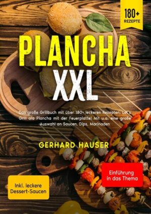 Die Spanier nennen es Plancha… Argentinier nennen es Chapa. Ich nenne es eine der besten Möglichkeiten, die sengenden Fähigkeiten einer Gusseisenbratpfanne mit dem intensiven Hitze- und Rauchgeschmack Ihres Grills zu verbinden. Eine Plancha ist eine Art Bratpfanne - eine dicke, flache Platte aus Gusseisen, die Sie auf Ihren Grill legen, um kleine oder delikate Lebensmittel wie Spargelstangen, Lorbeerkammuscheln, Garnelen, zerbrechliche Fischfilets, Hühnerleber und sogar gewürfeltes Geflügel braten zu können. Sie können mit einer Plancha auf deinem Herd kochen aber der das Kochen wird viel interessanter, wenn Sie dies auf Ihrem Grill tun. Werfen Sie einfach eine Handvoll Hartholzspäne auf die Kohlen Ihres Grills, während Sie kochen. Das Kochen auf einer Plancha brät das Fleisch oder den Fisch besser an als jede andere Kochfläche. Es erzeugt ein gebräuntes, leicht knuspriges Äußeres, während die Säfte im inneren bleiben. Gleichzeitig hinterlässt es das Innere des Fleisches oder Fisches zart und saftig. Kochen a la Plancha ist eine neue Art der Zubereitung. Die gewürzte Oberfläche und die hohe Hitze sorgen dafür, dass die Aromen der Lebensmittel gut durchkommen. Aus diesem Grund sollten Sie am besten die frischesten Zutaten auswählen. Es ist auch eine sehr fettarme und gesunde Art zu kochen. Sie brauchen keine zusätzlichen Fette, um den Garprozess zu unterstützen, da die intensive Hitze die ganze Arbeit erledigt. Während eine traditionelle Bratpfanne bei ca. 180°C brät, erreicht eine Plancha 230°C oder höher. Dies reduziert die benötigte Garzeit. Eine Plancha ist auch viel einfacher zu reinigen als ein Grill oder sogar Töpfe und Pfannen.(mehr Informationen finden Sie im Buch) Sie sind auf der Suche nach … ✅ 180+ leckeren Grill-Rezepten (Fleisch, Fisch, Frühstück, Snacks, Desserts, Gemüse uvm.) ✅ Einführung in das Thema ✅ Mit einer großen Vielfalt an leckeren Gerichten ✅ Inklusive leckeren Dips & Saucen-Rezepten