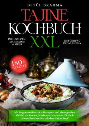 Tajine - das Kochgefäß… …ist ein sehr einfacher Topf, der seit Jahrhunderten verwendet wird. Verschiedene Variationen des Topfes werden in Kulturen auf der ganzen Welt verwendet. Der Boden des Gefäßes besteht aus Ton und die Techniken zur Herstellung von Tajine sowie anderen Tontöpfen wurden bereits in der Jungsteinzeit erfunden. Im Laufe der Zeit wurden Techniken und Materialien verfeinert, aber die Basis ist dieselbe geblieben. Es gibt zwei Arten von Tajines in Marokko, eine glasierte und eine unglasierte Version. Sie werden auch viele handbemalte Tajines zum Verkauf finden. Diese werden nicht zum Kochen verwendet, können aber zum Servieren verwendet werden. Was steckt also in einer Tajine? Dies hängt von der Art der Mahlzeit ab, die Sie zubereiten möchten. Zutaten wie z.B. Kräuter und Gewürze werden oft zu traditionellen Gerichten gebündelt, aber viele Stände und Restaurants tauschen das Fleisch gegen ein anderes aus oder mischen die Zutaten. Die Grundlagen beinhalten Fleisch, Gemüse und viele Kräuter und Gewürze. Eine Spezialität des heutigen Opferfestes (Eid al-Adha) ist Mrouzia, eine süße Hammel-Tajine, gewürzt mit Honig, Zimt, Pflaumen und Mandeln und der berühmten Gewürzmischung Ras el Hanout. Es ist eine Mischung aus einer groben Liste von Gewürzen ohne festgelegte Zutaten. Zwischen 20 und 30 - manchmal bis zu 100 - Gewürze gehen in die Mischung. Der Ruf von Gewürzhändlern war oft mit dem Wert und der Bekanntheit ihrer Ras-el-Hanout-Mischungen verbunden. Der Ausgangspunkt für alle Tajine ist das Fleisch Ihrer Wahl, gehackte Zwiebeln und eine schöne Auswahl an Kräutern und Gewürzen. (mehr Informationen finden Sie im Buch) Sie sind auf der Suche nach … ✅ 180+ leckeren Rezepten (Fleisch, Fisch, Gemüse, Desserts, Saucen, Marinaden uvm.) ✅ Einführung in das Thema ✅ Den richtigen Zutaten ✅ Inklusive leckeren Dips & Saucen-Rezepten