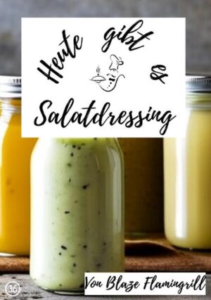 Herzlich willkommen zu meinem neuesten Buch "Heute gibt es - Salatdressing" aus der Buchserie "Heute gibt es". Als Hobbykoch und passionierter Liebhaber von gesunder Küche ist es mir eine Freude, Ihnen in diesem Buch eine Vielfalt an köstlichen Salatdressings vorzustellen. Salate sind eine wunderbare Möglichkeit, frisches Gemüse und knackiges Grünzeug in unseren Alltag zu integrieren. Doch oft steht und fällt der Geschmack eines Salats mit dem Dressing, das ihn begleitet. Ein gutes Salatdressing verleiht dem Gemüse eine besondere Note, bringt die Aromen zur Geltung und rundet den Salat perfekt ab. In diesem Buch finden Sie eine Sammlung von 20 abwechslungsreichen Salatdressing-Rezepten, die ich im Laufe meiner kulinarischen Reisen und Experimente entwickelt habe. Von klassischen Vinaigrettes bis hin zu exotischen Kreationen ist für jeden Geschmack etwas dabei. Ich habe bewusst darauf geachtet, Ihnen Dressings mit unterschiedlichen Zutaten und Geschmacksrichtungen anzubieten, um Ihnen die Möglichkeit zu geben, Ihren Salaten eine individuelle Note zu verleihen.