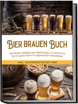 Bier brauen: Mit vielfältigen Rezepten einzigartigen Biergenuss ganz einfach selbst brauen Flüssiges Gold, flüssiges Brot oder sogar flüssiges Glück: Zahlreiche kreative wie liebevolle Bezeichnungen für den Gerstensaft machen die besondere Liebe vieler Menschen zu diesem speziellen Getränk deutlich. Für wahre Bierfans ist Bier mit nichts zu vergleichen - warum also die Begeisterung für den Trunk nicht ausleben und das nächste Feierabendbier einmal selbst brauen? Das schenkt nicht nur unvergleichlichen Genuss, sondern geht auch kinderleicht - und wie, das zeigt Ihnen dieses Buch! Ob klassisches Hefeweizen und Pils, berühmte Spezialitäten wie Kölsch und Doppelbock oder außergewöhnliche Varianten wie India Pale Ale und Double IPA - es gibt vermutlich mehr Biersorten als Länder auf der Welt und so ist schließlich für jeden Geschmack gesorgt. Im Fachhandel finden Sie längst auch exotische Köstlichkeiten, allerdings oft zu stolzen Preisen und in limitierter Auswahl - ein guter Grund, sich das kostbare Getränk selbst ins Glas zu zaubern. Weitere Pluspunkte: Bier genau nach Ihrem Geschmack, mit besten Zutaten und dazu das unvergleichliche Gefühl von „selbstgemacht“. Zum Glück ist das auch in den heimischen vier Wänden möglich und mit den zahlreichen Rezepten in diesem Buch werden Sie mit Münchner Hellem, Wiener Export, Imperial Stout und vielem mehr im Handumdrehen selbst zum Braumeister. Klingt so verlockend wie kompliziert? Zugegeben, Bierbrauen ist eine Kunst - aber eine, die Sie kinderleicht auch selbst erlernen können und mit den leicht verständlichen sowie ausführlichen Informationen in diesem Buch werden Sie in kürzester Zeit zum Experten für Maische, Nachguss, Equipment & Co. Die präzisen Schritt-für-Schritt-Rezepte bescheren auch blutigen Brau-Anfängern köstliche Resultate und machen das nächste Feierabendbier zu etwas ganz Besonderem. Weißbier-Spezialitäten. Legendäre Klassiker wie Bayerisches Weißbier, Weizen Dunkel, Schwarzweizen oder außergewöhnlicher Champagner-Weizen-Doppelbock kommen ab jetzt aus eigener Produktion. Untergäriges Bier: Ob Pils, Mai-Bock, Allgäuer Dunkles oder Smokey Whiskey Lager - die geschmackvolle Vielfalt überzeugt Kenner und Genießer gleichermaßen. Obergärige Varianten: Bei Kellerbier, Amber Ale, Belgischem Double oder Altdeutschem Hellem findet jeder sein neues Lieblingsbier. Kreativ, international & außergewöhnlich: Köstliche Craft-Bier-Kreationen wie Rote Rosen Ale, Milk Stout, Kürbisbier oder Coffee Imperial Stout bringen frischen Wind und grenzenlose Vielfalt ins Glas. Mit diesem Rezeptbuch wird aus dem schnellen Grill-Bier ein erlesener Genussmoment und Sie lernen Ihr Lieblingsgetränk von einer ganz anderen Seite kennen. Wenn Sie dann immer noch nicht genug haben vom Gerstensaft, können Sie mit leckeren Bonus-Rezepten wie Bierbrownies, Biergulasch oder Honig-Bier-Brot das Bier auch auf dem Teller ganz einfach die Hauptrolle spielen lassen - und Cocktail-Fans verkosten raffiniertes Mojitobier oder trendy Weißbier-Hugo.