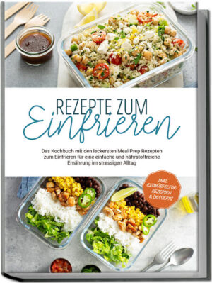 Rezepte zum Einfrieren: Abwechslungsreiche, gesunde und unschlagbar köstliche Kochideen für unkomplizierten Jederzeit-Genuss Sie legen Wert auf gesunde Ernährung und da geht nichts über „selbstgekocht“? Leider ist das aber ziemlich zeitintensiv und zwischen Uni, Büro und Familientrubel geraten Sie beim Kochen oft an Ihre Grenzen? Kein Problem! Denn dank eingefrorener Köstlichkeiten können Sie tagelang ganz ohne Aufwand genussvoll schlemmen und welche gefriertauglichen Leckereien Sie kinderleicht ins Eisfach zaubern, zeigt Ihnen dieses Kochbuch! Selbst kochen ist gesund, günstig, vielfältig und lecker, der einzige Nachteil: Es braucht Zeit. Da bietet sich die Möglichkeit des Gefrierfachs als perfekte Lösung an, denn mit einmal Kochen ist - je nach Menge - für zahlreiche Mahlzeiten gesorgt, sodass Sie selbst bei größtem Stress im Handumdrehen eine vollwertige Köstlichkeit servieren können. Damit Sie beim Auftauen jedoch keine matschigen oder geschmacklosen Überraschungen erleben, präsentiert dieses Buch Ihnen eine Riesenauswahl an leckeren Rezepten, die sich optimal zum Einfrieren eignen. Ob Frühstück, Hauptgericht, Vorspeise, Snack oder Dessert - hier entdecken Sie reichlich Inspiration für jede Situation und Veggies kommen genauso auf ihre Kosten wie Fleischfans, Fischliebhaber und Naschkatzen. Leidet da nicht der Geschmack? Ganz und gar nicht! Denn korrekt zubereitet und aufgetaut entfalten die Speisen auch Wochen später auf Knopfdruck Ihr Aroma-Feuerwerk und dank praktischer Expertentipps rund ums Einfrieren sowie kinderleicht nachzumachender Schritt-für-Schritt-Anleitungen klappt es mit feinem Kochen auf Vorrat auch bei Anfängern im Nu. Fixes Frühstück: Zimt-Bananen-Smoothie, Frost-Pflaumen-Croissant, Frühstückstaschen oder Grillgemüse-Aufstrich aus dem Gefrierfach schenken morgens kostbare Zusatzminuten im warmen Bett. Suppen, Snacks & Salate: Kleine Leckereien wie Hot-Salsa-Salat, Thunfisch-Tomaten-Suppe, Grill-Shrimps mit Feta und Gemüse oder Kartoffelbälle sind perfekt als Vorspeise und leichte Mahlzeit. Herzhaftes mit Fisch und Fleisch: Auch vollwertige Mahlzeiten wie Hähnchengulasch mit Bohnen, Tortellini-Auflauf, Meereseintopf oder Salsa-Fisch auf Feta schmecken aufgetaut genauso gut wie frisch. Veggie-Hauptgerichte: Zucchini-Schiffe, Tofu-Pfanne, Maiskolben-Auflauf oder Pizzamuffins aus dem Gefrierfach liefern jederzeit gesunde Schlemmereien für jeden Geschmack. Süße Verführung: Mascarpone-Torte, Joghurthauben, Mango-Zitronen-Rosmarincreme oder Orangen-Ingwer-Cookies schenken auch in stressigen Momenten raffinierte Glücksmomente. Mit diesem Kochbuch machen Sie selbstgekochte Mahlzeiten ganz einfach zur täglichen Selbstverständlichkeit und sparen nebenbei jede Menge Arbeit und Zeit. Und wenn Sie ein wenig Abwechslung in Ihr Meal Prepping bringen möchten, dann probieren Sie doch mal die pfiffigen Bonus-Eiswürfelform-Rezepte wie etwa Pizza-Würfel oder Oreo-Stücke.