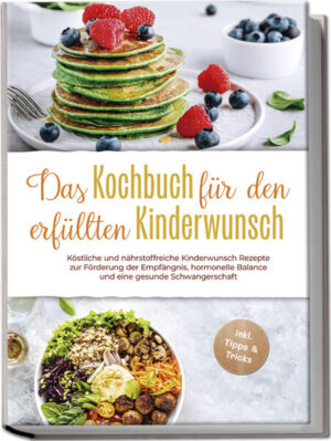 Kochbuch Kinderwunsch: Mit unkomplizierten, optimal ausgewogenen und unschlagbar köstlichen Leckereien den perfekten Grundstein für eine glückliche Schwangerschaft legen Sie planen Nachwuchs und wollen Ihren Körper optimal auf die Schwangerschaft vorbereiten? Dazu möchten Sie der Empfängnis vielleicht noch ein wenig auf die Sprünge helfen? Und vor allem soll Ihr Baby mit den perfekten Voraussetzungen ins Leben starten? Dann schnappen Sie sich dieses Kochbuch und bereiten Sie Ihrem Familienglück auf kulinarische Art den Weg! Kein Alkohol in der Schwangerschaft, nicht rauchen und möglichst viele Nährstoffe fürs Kind: Solche Grundsätze gehören längst zum Allgemeinwissen, aber wussten Sie, dass Sie schon vor der Zeugung mit Ihrer Ernährung einen großen Einfluss auf die Familienplanung nehmen können? Denn mit optimal ausgewogener Nahrungszufuhr erhöhen sich Ihre Vitalität und die Spermienqualität Ihres Mannes, zudem schaffen Sie in Ihrem Körper die perfekten Voraussetzungen für eine komplikationsfreie Schwangerschaft. In diesem Buch finden Sie deshalb eine große Auswahl an Rezepten, die genau auf die Bedürfnisse baldiger Mütter und Väter zugeschnitten sind und dabei auch noch so richtig gut schmecken. Ob Veggie, Fleischfreund oder Fischfan, hier entdecken Sie eine große Auswahl für jeden Geschmack und dabei sind die Gerichte auch noch mühelos in den stressigen (Familien-) Alltag zu integrieren. Kochkunst gefragt? Keine Sorge! Die unkomplizierten Leckereien gelingen dank kinderleichter Schritt-für-Schritt-Anleitungen auch Kochmuffeln auf Anhieb und mit zusätzlichen Tipps & Tricks rund um fruchtbarkeitsfördernde Ernährung schaffen Sie genussvoll die perfekten Startbedingungen. Energie für den Tag: Frühstücks- und Brotleckereien wie Spinatpfannkuchen-Bowl, Brombeer-Oats, Sauerteig-Baguette oder Rote-Bete-Bagels sorgen für reichlich Power am Morgen. Vorspeisen & Snacks: Ob als Beilage, Vorspeise oder leichte Mahlzeit, mit Erdbeer-Spargel-Salat, Brokkoli-Ei-Salat, Grüne-Energie-Suppe oder Hüttenkäse-Eierkuchen tun Sie sich jederzeit etwas Gutes. Satt mit Fisch & Fleisch: Hauptgerichte wie Geflügelroulade, Rindfleischeintopf, Sesamlachs oder Brasilianischer Fischtopf liefern jede Menge Nährstoffe und Geschmack. Veggie-Hits: Mit vegetarisch-veganen Köstlichkeiten wie Möhren-Tagliatelle, Honig-Ofentomaten, Linsen-Curry oder panierten Steinpilzen landen Sie Fruchtbarkeits-Volltreffer für sie und ihn. Zeit für Genuss: Dank Desserts und Drinks wie beeriger Nicecream, Schokoladenmousse, Cheesecake-Smoothie oder fruchtigem Cashew-Shake gönnen Sie sich Glücksmomente mit gutem Gewissen. Mit diesem Kochbuch schaffen Sie eine geschmackvolle Basis für die Erfüllung Ihres Kinderwunsches und entdecken neue kulinarische Horizonte. Darüber hinaus schenken zusätzliche Gesundheits-Rezepte im Bonusteil für Zimtwasser, Brunnenkresse-Drink & Co. Ihrem Körper einen Extra-Booster und sorgen für Vitalität & Lebenskraft bei Mann und Frau.