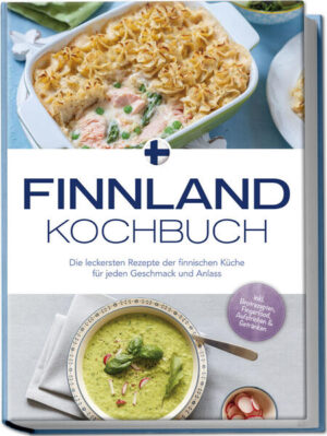 Finnisches Kochbuch: Köstliche, abwechslungsreiche und authentisch-nordische Spezialitäten aus der Heimat des Weihnachtsmannes Lihapyörykät, Kesäkeitto, Poronkäristys - die Namen finnischer Gerichte überfordern deutsche Zungen manchmal bei der Aussprache, doch für den Genuss gilt das nicht: Denn die finnische Küche bietet einen reichen Schatz an Leckereien mit einzigartigem Norden-Geschmack und dieses Buch zaubert Ihnen die Köstlichkeiten ganz einfach auf den Tisch! Wälder, Seen, Fjorde, Elche, dunkle Winter und nahezu endlose Sommernächte: Finnland ist für viele der perfekte Urlaubstraum und die Landesküche rundet dieses Erlebnis geschmackvoll ab. Regional-saisonale Zutaten aus der rauen finnischen Natur, jahrhundertealte Speisetraditionen vermischt mit kreativ-modernen Ideen sowie Einflüsse der russischen und schwedischen Nachbarn ergeben eine unnachahmliche Mischung, bei der herzhaft-deftiges Wintersoulfood genauso seinen Platz hat wie sommerleichte Leckereien und sündig-süße Dessertkreationen. Kalb oder Rentier für Fleischfreunde, der Fischreichtum aus Flüssen und Seen und die eine oder andere Köstlichkeit für Veggies, hier kommt jeder auf seine Kosten und bei finnisch-geselligem Zusammensein wird im Handumdrehen die ganze Familie satt. Komplizierte Kochkunst? Keine Sorge! Denn mit den kinderleichten Schritt-für-Schritt-Anleitungen gelingt auch die Zubereitung ungewohnter Speisen mühelos, dank praktischer Tipps rund um Einkaufsmöglichkeiten kommen Sie an ausgefallenere Zutaten und mit den Informationen zur finnischen Esstradition hauchen Sie Ihrem Finnland-Menü originales Norden-Flair ein. Frühstücks- & Gebäckspezialitäten: Ob zum Frühstück, zur Brotzeit oder an der Kaffeetafel, mit Puuro-Haferbrei mit Himbeeren, gebackenen Eiern, Hapanjuurileipä-Sauerteigbrot oder karelischen Kuchen gönnen Sie sich jederzeit finnischen Genuss. Klein & fein: Suppen, Snacks, Salate & Co. wie Lohikeitto-Lachssuppe, Sienikeitto-Pilzsuppe, Saunamakkara-Saunawurst oder Rettichsalat liefern Finnland-Geschmack pur für den kleinen Hunger. Deftiges mit Fleisch: Hauptgerichte wie Poronkäristys-Rentiergeschnetzeltes, Rentierschmortopf, Kalbsstreifen mit Räucherlachs oder Kinkkurulla-Schinkenbraten schmecken nicht nur in kalten Winternächten. Fleischfreie Schlemmereien: Ob mit Fisch oder vegetarisch, Kalapannu-Fischpfanne, Silakkapihvit-Strömlinge, Steckrübenauflauf oder Kartoffelauflauf locken im Nu die ganze Familie an den Tisch. Desserts & Getränke: Köstlichkeiten wie Rouheinenkerma-Knuspercreme, Buttermilchdessert mit Fruchtmus, Gurkenlikör-Kurkkuliköri oder Finnische Lady schenken kleine und große Glücksmomente im Alltag. Dieses Kochbuch entführt Sie in die Weiten der finnischen Küche und zeigt Ihnen Traditionelles, Innovatives und Außergewöhnliches. Mit zusätzlichen Rezepten für Aufstriche & Dressings wie Eibutter, Sardellenaufstrich oder Steinpilzsenf bringen Sie echten Finnland-Geschmack in Ihre Gerichte und entdecken einzigartige Aromenkompositionen.