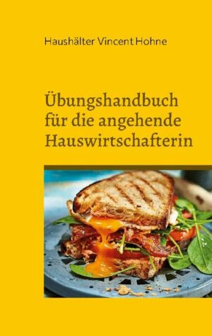 Tauchen Sie ein in die wunderbare Welt des Brotschmierens und -belegens. In diesem einzigartigen Begleiter entdecken angehende Hauswirtschafterinnen und leidenschaftliche Hausfrauen eine reiche Vielfalt an kunstvollen Brotscheiben und inspirierenden Belagideen. Von herzhaft bis süß, von klassisch bis kreativ - jede Seite des Buches präsentiert eine leere Leinwand in Form einer Brotscheibe, bereit, von Ihnen liebevoll und geschmackvoll gestaltet zu werden. Spüren Sie die Freude am Experimentieren mit Farben, Texturen und Geschmackskombinationen, während Sie Ihre Fertigkeiten mit jedem umgesetzten Rezept verfeinern. Egal, ob Sie Ihre Familie mit köstlichen Pausensnacks verwöhnen oder Ihre Gäste mit kunstvoll belegten Partybroten beeindrucken möchten - dieses Übungshandbuch bietet Ihnen die Möglichkeit, Ihre kulinarischen Talente auf ein neues Level zu heben. Tauchen Sie ein in die kulinarische Kreativität und lassen Sie sich von Haushälter Vincent Hohne auf dieser genussvollen Reise begleiten. Entdecken Sie die Magie des Brotschmierens auf eine ganz neue Art!