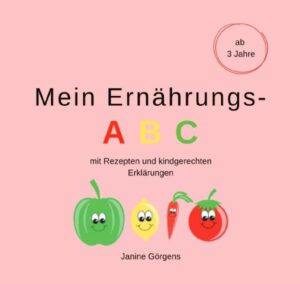 Mein Ernährungs-ABC mit Rezepten und kindgerechtern Erklärungen erklärt auf kindgerechte Art und Weise die Ernährung von A wie Apfel bis Z wie Zucchini. Ich habe das Buch geschreiben, um Eltern zu unterstützen, ihre Kinder in die Welt der Ernährung zu begleiten und gemeinsam die große Vielfalt zu erleben und zu probieren. Benny Brokkoli führt durch das Buch.