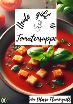 In 'Heute gibt es - Tomatensuppe' entführt Sie der Autor und Hobbykoch Blaze Flamingrill in die vielfältige Welt der Tomatensuppen. Dieses Buch bietet nicht nur 30 leckere Rezepte für Tomatensuppen, sondern auch zahlreiche Tipps und Tricks, um Ihre Suppen perfekt zu machen. Von klassischen Rezepten bis hin zu kreativen Variationen mit exotischen Zutaten wie Avocado, Spargel und Tofu - hier finden Sie Inspiration für jede Jahreszeit. Erfahren Sie mehr über die Geschichte und Besonderheiten von Tomatensuppen im Vergleich zu anderen Suppen. Das Buch ist nicht nur für erfahrene Köche, sondern auch für Anfänger geeignet. Mit klaren Anleitungen und hilfreichen Tipps wird die Zubereitung Ihrer Tomatensuppe zu einem kulinarischen Erlebnis. Verzaubern Sie Ihre Gäste und Ihre Familie mit den aromatischen Düften und Geschmacksrichtungen dieser klassischen Suppe. Ob als Vorspeise oder Hauptgericht - Tomatensuppe ist immer eine gute Wahl. Dieses Buch öffnet die Tür zu einer Welt voller köstlicher Möglichkeiten, die Ihre kulinarische Reise bereichern werden. Tauchen Sie ein in die Welt der Tomatensuppen und entdecken Sie Ihre persönlichen Favoriten. Lassen Sie sich von Blaze Flamingrill inspirieren und zaubern Sie köstliche Tomatensuppen in Ihrer eigenen Küche. Entdecken Sie 30 abwechslungsreiche Rezepte für Tomatensuppen. Erfahren Sie Tipps und Tricks vom Profi für die perfekte Tomatensuppe. Dieses Buch ist ein Muss für alle, die die Vielfalt und den Geschmack von Tomatensuppen lieben. Ganz gleich, ob Sie ein erfahrener Koch oder ein Anfänger sind - hier finden Sie Inspiration und Anleitung, um köstliche Suppen zuzubereiten. Lassen Sie sich von Blaze Flamingrill auf eine kulinarische Reise mitnehmen und entdecken Sie die Magie der Tomatensuppe.