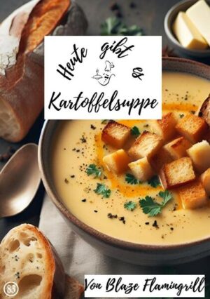 In "Heute gibt es - Kartoffelsuppe" präsentiert der Autor und Hobbykoch Blaze Flamingrill eine umfangreiche Sammlung von Rezepten und Tipps rund um die beliebte Kartoffelsuppe. Dieses Buch ist Teil seiner Buchserie "Heute gibt es" und bietet eine vielseitige Auswahl von 30 Kartoffelsuppenrezepten, die sowohl Anfänger als auch erfahrene Köche begeistern werden. Die Rezepte reichen von klassischen Kartoffelsuppen mit Speck und Lauch bis hin zu kreativen Variationen mit exotischen Zutaten wie Kürbis, Ingwer, Zimt und geräucherter Forelle. Jedes Rezept wird detailliert und verständlich beschrieben, sodass die Zubereitung problemlos gelingt. Dabei legt Blaze Flamingrill Wert auf eine übersichtliche Struktur ohne Abschnittsüberschriften, um die Lesbarkeit zu fördern. Das Buch beginnt mit einem Vorwort des Autors, in dem er die Leser herzlich in die Welt der Kartoffelsuppen einführt. Die Einleitung erläutert die Bedeutung der Kartoffelsuppe und ihre Herkunft, während ein Vergleich zu anderen Suppensorten die Einzigartigkeit dieser Delikatesse unterstreicht. Besonders hervorzuheben sind die "Tips und Tricks", die wertvolle Ratschläge für die Zubereitung von Kartoffelsuppen liefern. Hier werden wichtige Aspekte wie die Wahl der Kartoffelsorte, die Verwendung von Gewürzen und Kräutern sowie die Anpassung der Konsistenz behandelt. Das Kapitel über nützliches Zubehör bietet praktische Empfehlungen für die Küchenausstattung, die die Zubereitung von Kartoffelsuppen erleichtern. Hierzu gehören Pürierstäbe, Schneidebretter, Schüsseln und vieles mehr. Das Buch schließt mit einem herzlichen Schlusswort des Autors, in dem er die Leser dazu ermutigt, ihre kulinarische Kreativität auszuleben und die vielfältigen Möglichkeiten der Kartoffelsuppenzubereitung zu erkunden.