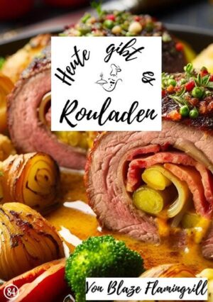 Entdecken Sie die faszinierende Welt der Rouladen in diesem umfangreichen Kochbuch "Rouladenzauber" aus der Buchreihe "Heute gibt es" von Blaze Flamingrill. Von herzhaften Fleisch-Rouladen bis hin zu verlockenden Dessert-Rouladen finden Sie hier über 30 innovative Rezepte. Lernen Sie die Geheimnisse der perfekten Rouladenzubereitung kennen, von der Auswahl der besten Fleischsorten bis hin zur raffinierten Füllung. In diesem Buch finden Sie nicht nur klassische Rouladenvariationen, sondern auch kreative Ideen mit unerwarteten Zutaten. Erfahren Sie, wie man zarte Rindfleischrouladen, saftige Schweinerouladen, köstliche Gemüserouladen und himmlische Dessert-Rouladen zubereitet. Die klare Anleitung und die Tipps von Blaze Flamingrill machen das Nachkochen der Rezepte zum Kinderspiel. Durch die verlockenden Fotos und die detaillierten Anleitungen werden Sie in kürzester Zeit zum Rouladen-Experten. Ob für festliche Anlässe oder den alltäglichen Genuss - diese Rouladenrezepte sind ein wahrer Gaumenschmaus. Tauchen Sie ein in die Welt der Rouladen und lassen Sie sich von "Rouladenzauber" zu kulinarischen Höchstleistungen inspirieren. Das Buch bietet einen vielseitigen Mix aus traditionellen und modernen Rouladenkreationen. Perfekt für alle, die das Besondere lieben!