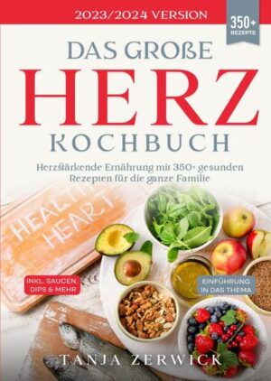 Dieses Herz-Kochbuch ist voll von köstlichen, leicht zuzubereitenden Rezepten! Mit über 350+ Rezepten zur Auswahl, finden Sie in diesem Kochbuch bestimmt das, wonach Sie suchen... Das Herz ist ein komplexes Organ, das kontinuierlich arbeitet, um den Körper mit sauerstoffreichem Blut zu versorgen. Es ist Teil des Herz-Kreislauf-Systems, zu dem auch Arterien, Venen und Kapillaren gehören. Eine der wichtigsten Maßnahmen zur Gesunderhaltung des Herz-Kreislauf-Systems ist eine nährstoffreiche Ernährung mit wenig Lebensmitteln und Getränken, die mit einer schlechten Herzgesundheit und einem erhöhten Risiko für Herz-Kreislauf-Erkrankungen in Verbindung gebracht werden. Tatsächlich deuten Forschungsergebnisse darauf hin, dass die Ernährung der wichtigste Faktor zur Vorbeugung von Todesfällen im Zusammenhang mit Herzerkrankungen ist, die ein Drittel der weltweiten Sterblichkeit ausmachen. Glücklicherweise kann eine herzgesunde Ernährung das Risiko eines herzbedingten Todes deutlich senken und sogar Risikofaktoren für Herzkrankheiten wie Bluthochdruck, hoher Blutzucker und hohe Blutfettwerte umkehren. In diesem Buch erkläre ich, wie sich die Ernährung auf die Herzgesundheit auswirkt, und zeige evidenzbasierte Möglichkeiten auf, das Risiko für Herzkrankheiten zu senken und eine optimale kardiovaskuläre Gesundheit mit einfachen, realistischen Ernährungsumstellungen zu fördern. (mehr Informationen finden Sie im Buch)