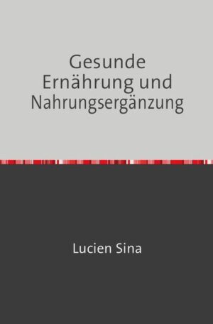 Entfesseln Sie Ihr Gesundheitspotenzial mit "Gesunder Ernährung und Nahrungsergänzung". Entdecken Sie den Schlüssel zur Optimierung Ihres Wohlbefindens durch effektive Ernährung und Nahrungsergänzung. Erreichen Sie Ihre gesundheitlichen Ziele mit Zuversicht. Von der Versorgung Ihres Körpers mit essenziellen Nährstoffen bis hin zur Nutzung der Vorteile gezielter Nahrungsergänzungsmittel - dieses Buch liefert Ihnen die Werkzeuge für Ihren Erfolg. Gestalten Sie Ihre Gesundheitsreise noch heute neu. "Gesunde Ernährung und Nahrungsergänzung" ist Ihr Leitfaden, um Ihr volles Potenzial zu entfalten und ein pulsierendes Leben voller Vitalität zu führen.