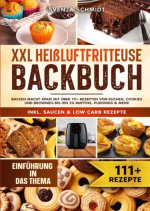 Dieses Heißluftfritteuse-Backbuch ist voll von köstlichen, leicht zuzubereitenden Rezepten! Mit über 111+ Rezepten zur Auswahl, finden Sie in diesem Kochbuch bestimmt das, wonach Sie suchen... Die Funktionsweise von Heißluftfritteusen ist einfach zu verstehen. Heiße Luft zirkuliert die von Ihnen eingelegten Lebensmittel. Wie bei jedem anderen Kochvorgang sorgt eine chemische Reaktion, der so genannte Maillard-Effekt, für das farbige Aussehen und den Geschmack der Lebensmittel. Die erhitzte Luft in der Fritteuse enthält feine Öltröpfchen, die den Lebensmitteln die Feuchtigkeit entziehen. Interessanterweise müssen Sie für einen erfolgreichen Garprozess keine große Menge Öl einfüllen. Sie können nur einen Esslöffel verwenden und erhalten knusprige, traditionell frittierte Lebensmittel, die köstlich schmecken. Das Ergebnis ist ein Gericht, das keine ungesunden Fette und Kalorien enthält. (mehr Informationen finden Sie im Buch) Sie sind auf der Suche nach … ✅ 111+ leckere Rezepte (u.a. Kuchen, Cookies, Puddings, Muffins, Brownies, uvm.) ✅ Einführung in das Thema ✅ Den richtigen Zutaten ✅ Inklusive leckere Saucen & Dips Rezepte Leckere Gerichte und gute Anhaltspunkte gefällig? Dann greifen Sie jetzt zu!