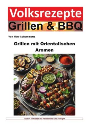 Dieses umfassende Grillbuch entführt Sie in die vielfältige Welt des Grillens, wo traditionelle Methoden auf innovative Rezepte treffen und beweisen, dass Grillen weit mehr ist als nur das Zubereiten von Fleisch. Von der zarten Textur gegrillter Jakobsmuscheln, über die rauchige Süße von Feigen mit Ziegenkäse bis hin zu erfrischenden Salaten, die das Beste aus dem Sommer auf Ihren Tisch bringen - jedes der sorgfältig ausgewählten Rezepte ist eine Hommage an die Kunst des Grillens. Entdecken Sie, wie Sie mit einfachen Zutaten und Techniken außergewöhnliche Geschmackserlebnisse kreieren können. Lernen Sie, wie die richtige Marinade oder Glasur, sei es eine süß-scharfe Harissa-Aprikosen-Glasur oder eine erfrischende Orangen-Harissa-Dressing, einfache Zutaten in kulinarische Meisterwerke verwandelt. Experimentieren Sie mit verschiedenen Gemüsesorten und Früchten, um zu sehen, wie Grillen deren Aromen intensiviert und neue Geschmacksebenen eröffnet. Mit einer Mischung aus klassischen und zeitgenössischen Gerichten, von Fleisch und Fisch bis hin zu vegetarischen Optionen und süßen Verführungen, stellt dieses Grillbuch sicher, dass Ihre nächste Grillparty oder Ihr Familienessen unvergesslich wird. Die Rezepte sind so gestaltet, dass sie leicht zu folgen sind und garantieren, dass jedes Gericht gelingt. Bereiten Sie sich darauf vor, die Grenzen des traditionellen Grillens zu überschreiten und ein Festmahl zu kreieren, das alle Sinne anspricht. Dieses Grillbuch ist Ihr ultimativer Begleiter für unzählige genussvolle Momente unter freiem Himmel, wo gutes Essen und gute Gesellschaft zusammenkommen. Lassen Sie sich inspirieren, greifen Sie zum Grillbesteck und machen Sie jede Mahlzeit zu einem besonderen Anlass.