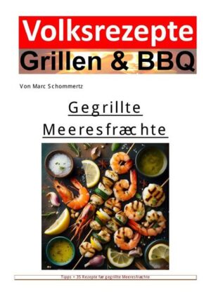 In diesem umfassenden Kochbuch entfaltet sich die ganze Vielfalt der Meeresfrüchte-Küche, speziell zugeschnitten auf die Kunst des Grillens. „Volksrezepte Grillen und BBQ - Gegrillte Meeresfrüchte“ bietet eine sorgfältig kuratierte Auswahl von Rezepten, die sowohl Anfänger als auch erfahrene Grillmeister inspirieren wird. Jedes Gericht, von den klassischen Garnelen-Spießen bis hin zu innovativen Kreationen wie Seeteufel-Medaillons mit Bacon, ist nicht nur ein Fest für die Sinne, sondern auch ein Zeugnis der unendlichen Möglichkeiten, die der Grill bietet. Die Kapitel sind thematisch strukturiert, beginnend mit einer Einführung in die Welt des Grillens von Meeresfrüchten, gefolgt von einer detaillierten Anleitung zu den Grundlagen des Grillens. Anschließend werden die Leser durch eine Vielzahl von Rezepten geführt, die alles von leichten Vorspeisen bis hin zu herzhaften Hauptgerichten umfassen. Ein besonderer Fokus liegt auf der Zubereitung von Meeresfrüchten in Harmonie mit saisonalen Zutaten, um das ganze Jahr über frische und inspirierende Mahlzeiten zu kreieren. „Volksrezepte Grillen und BBQ - Gegrillte Meeresfrüchte“ ist mehr als nur ein Kochbuch