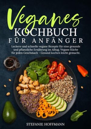 Suchst du nach einer Ernährungsweise, die Tieren, dem Planeten und deiner Gesundheit gleichermaßen zugutekommt? Hast du das Bedürfnis, ohne tierische Produkte zu kochen, möchtest dabei aber nicht auf Geschmack und Vielfalt verzichten? Wünschst du dir mehr Energie und einen ausgewogenen Lebensstil durch eine pflanzliche Ernährung? Dann ist dieses Kochbuch genau das Richtige für dich! Tauche ein in die Vielfalt der veganen Küche und erlebe, wie eine pflanzliche Ernährung deinen Horizont erweitern und dein Wohlbefinden steigern kann. Die Vegane Ernährung bietet dir zahlreiche Vorteile: - Umweltfreundlich: Durch den Verzicht auf tierische Produkte reduzierst du deinen CO2-Fußabdruck und schützt unsere natürlichen Ressourcen. - Energie und Vitalität: Eine ausgewogene vegane Ernährung kann dir helfen, dich leichter und energiegeladener zu fühlen. - Reduziertes Krankheitsrisiko: Es gibt Studien, die darauf hinweisen, dass eine vegane Ernährung das Risiko für chronische Krankheiten wie Herz-Kreislauf-Erkrankungen oder bestimmte Krebsarten senken kann. - Ethik und Mitgefühl: Mit jeder Mahlzeit triffst du eine bewusste Entscheidung zum Wohle der Tiere und des Planeten. In der heutigen Zeit ist es essenziell, sich bewusst und gesund zu ernähren. Dieses Rezeptbuch bietet dir eine Fülle von Rezepten, die nicht nur köstlich sind, sondern auch deinem Körper guttun. Warum du dieses Kochbuch unbedingt in deiner Sammlung haben solltest: - Vielfalt an Rezepten: Von Frühstücksideen über Hauptgerichte bis hin zu Desserts und Snacks - alles rein pflanzlich. - Budgetfreundlich: Du musst kein Vermögen ausgeben, um dich vegan zu ernähren. Viele Zutaten sind leicht verfügbar und erschwinglich. - Einfach und verständlich: Alle Rezepte sind leicht nachzukochen, auch wenn du kein Profi in der Küche bist. - Kreative Ideen: Lass dich von neuen Rezeptideen inspirieren und bringe Abwechslung in deinen Speiseplan. Kaufe noch heute dieses Kochbuch und mache den ersten Schritt in Richtung eines gesünderen Lebensstils! Fühl dich endlich wieder im Einklang mit der Natur, gesund und voller Lebensfreude!