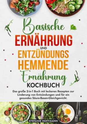 Erlebe die umfassenden Vorteile einer gesunden Ernährung mit diesem 2-in-1-Kochbuch, das sowohl basische als auch entzündungshemmende Rezepte bietet. Dieses Rezeptbuch ist Dein idealer Begleiter, wenn Du natürliche Wege suchst, um Entzündungen zu reduzieren, den Säure-Basen-Haushalt auszugleichen und Dein allgemeines Wohlbefinden zu verbessern. Warum dieses Kochbuch wählen? Hier sind die Vorteile beider Ernährungsweisen: - Förderung der Entgiftung und Energiegewinnung: Lerne, wie eine basische Ernährung Deinen Körper entgiftet und Dir zugleich mehr Vitalität und Energie verleiht. - Reduzierung von Entzündungen und Schmerzen: Mit speziell ausgewählten, entzündungshemmenden Zutaten kannst Du Schmerzen lindern und die Beweglichkeit verbessern. - Stärkung des Immunsystems: Beide Ernährungsformen sind reich an Antioxidantien, Vitaminen und Mineralien, die Dein Immunsystem unterstützen und Dich widerstandsfähiger gegen Krankheiten machen. - Verbesserung der Haut und Verdauung: Eine ausgeglichene Säure-Basen-Balance trägt zur Hautgesundheit bei und fördert eine gesunde Verdauung. Was bietet das Kochbuch? - Vielfältige Rezepte für jeden Geschmack: Entdecke alles von herzhaften Suppen und knackigen Salaten bis hin zu erfrischenden Smoothies und kreativen Hauptgerichten. Genieße auch cremige Aufstriche, gesunde Snacks und verführerische Desserts. - Einfache Zubereitung: Die Rezepte sind sowohl für Anfänger als auch für erfahrene Köche leicht nachvollziehbar. - Umfassende Ratgeber: Neben den Rezepten bieten beide Abschnitte des Buches wertvolle Informationen und Hinweise, die Dir helfen, die Prinzipien der entzündungshemmenden und basischen Ernährung besser zu verstehen und anzuwenden. Hol Dir jetzt Dein Exemplar und beginne Deine Reise zu besserer Gesundheit und gesteigerter Lebensqualität!