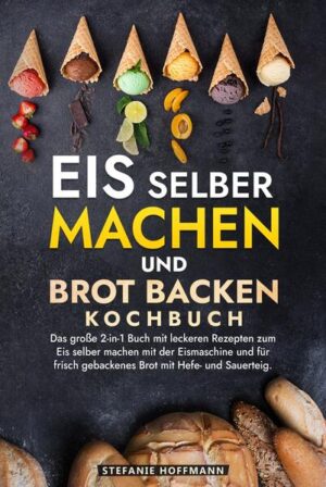 Tauche ein in die Welt der Selbstversorgung mit einem 2-in-1-Kochbuch, das die Kunst des Eis- und Brotmachens vereint. Dieses Kochbuch ist perfekt für alle, die den Geschmack von frisch zubereiteten Leckereien zu Hause entdecken und genießen möchten. Warum dieses Kochbuch wählen? Hier sind die Vorteile beider Aktivitäten: - Kontrolle über Inhaltsstoffe: Sowohl bei der Eis- als auch bei der Brotzubereitung hast Du die volle Kontrolle über die Zutaten, wodurch Du gesündere, frischere und genau auf Deine Bedürfnisse abgestimmte Produkte erstellen kannst. - Unbegrenzte Kreativität: Experimentiere mit einer Vielzahl von Geschmacksrichtungen und Texturen, von klassischem Vanilleeis bis hin zu exotischen Brotsorten wie Sauerteig oder fruchtigen Brotvarianten. - Kosteneffizienz: Selbstgemachtes Eis und Brot sind nicht nur schmackhafter, sondern oft auch kostengünstiger als gekaufte Alternativen. - Anpassbarkeit: Perfekt für spezielle Ernährungsbedürfnisse, wie glutenfreie, laktosefreie oder vegane Diäten. Was bietet das Kochbuch? - Vielfältige Rezepte: Von cremigen Eissorten und erfrischenden Sorbets bis zu knusprigem, aromatischem Brot - entdecke Rezepte, die jeden Gaumen erfreuen. - Einfache Schritt-für-Schritt-Anleitungen: Ob Du Anfänger oder erfahrener Küchenchef bist, diese Rezepte sind so gestaltet, dass jeder sie leicht nachvollziehen und umsetzen kann. - Tipps und Tricks für perfekte Ergebnisse: Lerne, wie Du die ideale Konsistenz für Eis erreichen und wie Du Brot backen kannst, das immer gelingt. - Spaß für die ganze Familie: Beide Aktivitäten bieten wunderbare Möglichkeiten, Zeit mit der Familie zu verbringen und zusammen in der Küche kreativ zu werden. Dieses 2-in-1-Kochbuch bietet nicht nur eine Fülle von köstlichen Rezepten, sondern fördert auch eine engere Bindung durch gemeinsame Aktivitäten in der Küche. Hol es Dir jetzt und erlebe die Freude am Selbermachen von Eis und Brot, die durch nichts zu ersetzen ist!