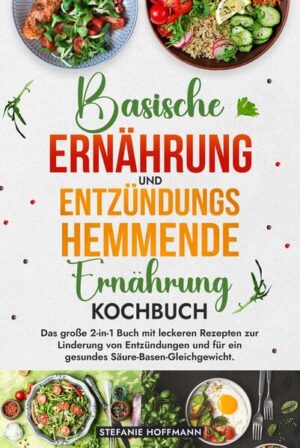 Erlebe die umfassenden Vorteile einer gesunden Ernährung mit diesem 2-in-1-Kochbuch, das sowohl basische als auch entzündungshemmende Rezepte bietet. Dieses Rezeptbuch ist Dein idealer Begleiter, wenn Du natürliche Wege suchst, um Entzündungen zu reduzieren, den Säure-Basen-Haushalt auszugleichen und Dein allgemeines Wohlbefinden zu verbessern. Warum dieses Kochbuch wählen? Hier sind die Vorteile beider Ernährungsweisen: - Förderung der Entgiftung und Energiegewinnung: Lerne, wie eine basische Ernährung Deinen Körper entgiftet und Dir zugleich mehr Vitalität und Energie verleiht. - Reduzierung von Entzündungen und Schmerzen: Mit speziell ausgewählten, entzündungshemmenden Zutaten kannst Du Schmerzen lindern und die Beweglichkeit verbessern. - Stärkung des Immunsystems: Beide Ernährungsformen sind reich an Antioxidantien, Vitaminen und Mineralien, die Dein Immunsystem unterstützen und Dich widerstandsfähiger gegen Krankheiten machen. - Verbesserung der Haut und Verdauung: Eine ausgeglichene Säure-Basen-Balance trägt zur Hautgesundheit bei und fördert eine gesunde Verdauung. Was bietet das Kochbuch? - Vielfältige Rezepte für jeden Geschmack: Entdecke alles von herzhaften Suppen und knackigen Salaten bis hin zu erfrischenden Smoothies und kreativen Hauptgerichten. Genieße auch cremige Aufstriche, gesunde Snacks und verführerische Desserts. - Einfache Zubereitung: Die Rezepte sind sowohl für Anfänger als auch für erfahrene Köche leicht nachvollziehbar. - Umfassende Ratgeber: Neben den Rezepten bieten beide Abschnitte des Buches wertvolle Informationen und Hinweise, die Dir helfen, die Prinzipien der entzündungshemmenden und basischen Ernährung besser zu verstehen und anzuwenden. Hol Dir jetzt Dein Exemplar und beginne Deine Reise zu besserer Gesundheit und gesteigerter Lebensqualität!