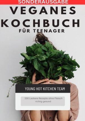 Veganes Kochbuch für Teenager NEU2023: 200 Leckere Rezepte ohne Fleisch richtig gesund Veganes Leben vom Young Kitchen Team Willkommen zu unserem veganen Kochbuch für Teenager! Wir sind das Young Hot Kitchen Team, und wir sind begeistert, dich auf eine aufregende kulinarische Reise mitzunehmen, bei der wir gemeinsam die köstliche Welt der pflanzlichen Ernährung erkunden werden. Unsere Reise begann mit einer gemeinsamen Leidenschaft für gutes Essen und einem starken Interesse an einer nachhaltigeren und tierfreundlicheren Lebensweise. Wir haben festgestellt, dass veganes Kochen nicht nur gesund und umweltfreundlich ist, sondern auch unglaublich lecker sein kann. Und das Beste daran ist, dass Teenager genauso viel Freude am Kochen und Essen haben können, wenn sie mit den richtigen Rezepten und Ideen inspiriert werden. In diesem Buch werden wir 200 fantastische Rezepte mit dir teilen, die speziell für Teenager entwickelt wurden. Wir möchten den Kleinen zeigen, wie viel Spaß es machen kann, in der Küche kreativ zu sein und gleichzeitig gutes Essen zu genießen, das gut für sie und unseren Planeten ist. Unsere Rezepte sind einfach zuzubereiten, bunt, lecker und voller Geschmack. Wir glauben fest daran, dass vegane Ernährung für Teenager eine wunderbare Möglichkeit ist, ihre kulinarischen Horizonte zu erweitern und gleichzeitig einen Beitrag zu einer nachhaltigeren Zukunft zu leisten. Wir hoffen, dass dieses Kochbuch nicht nur eine Quelle für köstliche Mahlzeiten ist, sondern auch dazu beiträgt, das Bewusstsein für eine gesunde und umweltfreundliche Lebensweise zu schärfen. Wir sind fest davon überzeugt, dass Teenager die Zukunft gestalten können, und das beginnt oft mit den Entscheidungen, die sie auf ihrem Teller treffen.