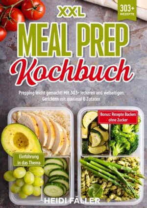 Dieses Meal-Prep-Kochbuch ist voll von köstlichen, leicht zuzubereitenden Rezepten! Mit 303+ Rezepten zur Auswahl, finden Sie in diesem Kochbuch bestimmt das, wonach Sie suchen... Unter Meal Prepping… …versteht man die Vorbereitung ganzer Mahlzeiten oder Gerichte im Voraus. Da man sich im Voraus überlegen muss, was man essen möchte, kann die Vorbereitung von Mahlzeiten langfristig zu einer nahrhafteren Mahlzeitenauswahl führen. Vorgefertigte Mahlzeiten sind besonders bei vielbeschäftigten Menschen beliebt, weil sie viel Zeit sparen können. Wenn Sie vorbereitete Mahlzeiten zur Hand haben, können Sie die Portionsgröße reduzieren und Ihre Ernährungsziele erreichen. Auf diese Weise ist die Wahrscheinlichkeit geringer, dass Sie zum Abendessen vor dem Fernseher oder zum Imbiss greifen, insbesondere wenn Sie überfordert oder erschöpft sind. Wenn Sie im Voraus planen, können Sie sich für nahrhaftere Mahlzeiten entscheiden. Entgegen der landläufigen Meinung gibt es verschiedene Möglichkeiten, Mahlzeiten vorzubereiten - nicht immer muss man einen ganzen Sonntagnachmittag damit verbringen, Gerichte für die kommende Woche zu kochen. Sie können die Methoden wählen, die für Sie am besten geeignet sind. Im Folgenden gehe ich auf die wichtigsten Grundsätze der Vorbereitung von Mahlzeiten ein und schlüssle den Prozess in ein paar einfache Schritte auf. (mehr Informationen finden Sie im Buch) Sie sind auf der Suche nach … ✅ 303+ leckeren Rezepten (bestehend aus Fisch, Fleisch, Snacks, Vorspeisen, Desserts, Saucen, Dips uvm,) ✅ Einführung in das Thema ✅ Mit einer großen Vielfalt an leckeren Gerichten ✅ Lecker kochen mit einem großen Spektrum an Möglichkeiten Leckere Gerichte und gute Anhaltspunkte gefällig? Dann greifen Sie jetzt zu!