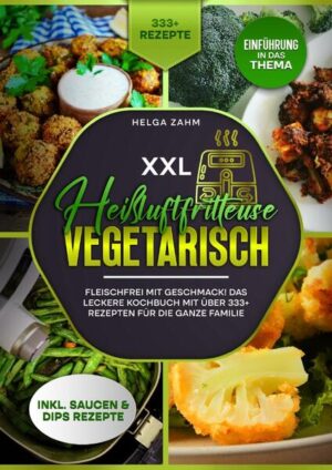 Dieses Heißluftfritteuse-Kochbuch ist voll von köstlichen, leicht zuzubereitenden Rezepten! Mit über 333+ Rezepten zur Auswahl, finden Sie in diesem Kochbuch bestimmt das, wonach Sie suchen... Die vegetarische Ernährung hat in den letzten Jahren stark an Popularität gewonnen. Einigen Studien zufolge machen Vegetarier etwa 6 % bzw. 5 % der Bevölkerung in Nordamerika und Europa aus, während in Asien etwa 19 % der Bevölkerung Vegetarier sind. Abgesehen von den ethischen und ökologischen Gründen, die für einen Verzicht auf Fleisch sprechen, kann eine gut durchdachte vegetarische Ernährung auch das Risiko chronischer Krankheiten verringern, die Gewichtsabnahme unterstützen und die Qualität der Ernährung verbessern. Dieses Buch bietet einen Leitfaden für Einsteiger in die vegetarische Ernährung, einschließlich jeder Menge leckerer Rezeptideen. Was ist eine vegetarische Ernährung? Bei der vegetarischen Ernährung wird auf den Verzehr von Fleisch, Fisch und Geflügel verzichtet. Menschen entscheiden sich oft aus religiösen oder persönlichen Gründen für eine vegetarische Ernährung, aber auch aus ethischen Gründen, z. B. wegen des Tierschutzes. (mehr Informationen finden Sie im Buch) Sie sind auf der Suche nach … ✅ 333+ leckere Rezepte (u.a. für Frühstück, Salate, Suppen, Snacks, Desserts uvm.) ✅ Einführung in das Thema ✅ Den richtigen Zutaten ✅ Inklusive leckere Saucen & Dips Rezepte Leckere Gerichte und gute Anhaltspunkte gefällig? Dann greifen Sie jetzt zu!