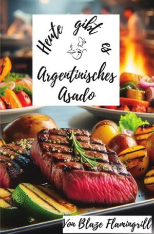 Entdecken Sie mit "Heute gibt es - Argentinisches Asado" die lebendige Welt des argentinischen Asados - ein kulinarisches Abenteuer, das weit über das einfache Grillen hinausgeht. Dieses Buch führt Sie durch die facettenreiche Tradition des Asados, eine Praxis, die in Argentinien nicht nur als Kochtechnik, sondern als Kunstform und Mittel zur Zusammenkunft geschätzt wird. Auf den Seiten dieses sorgfältig zusammengestellten Werkes teilt Autor und Hobbykoch Blaze Flamingrill seine Leidenschaft und sein umfangreiches Wissen über das argentinische Asado. Mit über 30 detaillierten Rezepten, von klassischen Fleischgerichten bis hin zu innovativen vegetarischen Optionen, bietet dieses Buch für jeden Geschmack das passende Gericht. Entdecken Sie, wie Sie das perfekte Picanha zubereiten, wie Sie mit Chimichurri und Salsa Criolla authentische argentinische Aromen auf den Tisch bringen und wie Sie Beilagen kreieren, die jedes Asado abrunden. Neben traditionellen Rezepten enthält das Buch auch Kapitel über die Auswahl der richtigen Zutaten, die Bedeutung der Fleischqualität und die Kunst, das Feuer zu beherrschen. Wertvolle Tipps und Tricks, eine Einführung in die notwendigen Utensilien und eine detaillierte Beschreibung der Grilltechniken machen dieses Buch zu einem unverzichtbaren Leitfaden für alle, die die Geheimnisse des argentinischen Asados erlernen möchten. "Heute gibt es - Argentinisches Asado" ist mehr als nur ein Kochbuch. Es ist eine Einladung, die argentinische Kultur zu erleben, Freunde und Familie um den Grill zu versammeln und gemeinsam unvergessliche Momente zu schaffen. Ob Sie ein erfahrener Grillmeister sind oder gerade erst Ihre Leidenschaft für das Grillen entdecken, dieses Buch wird Sie inspirieren, Ihre Grillkünste auf ein neues Level zu heben und die wahre Essenz des argentinischen Asados zu erleben.