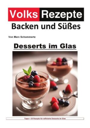 In „Desserts im Glas“ aus der beliebten Buchreihe „Volksrezepte“ präsentiert Autor und Hobbykoch Marc Schommertz eine verführerische Sammlung von 30 raffinierten Dessertkreationen, die in stilvollen Gläsern serviert werden. Dieses Buch bietet eine erfrischende und moderne Herangehensweise an Dessertrezepte, die sowohl für besondere Anlässe als auch für alltägliche Genussmomente perfekt geeignet sind. Die Reise beginnt mit einem ausführlichen Vorwort, in dem Marc Schommertz seine Leidenschaft für Desserts im Glas teilt und die Inspiration hinter den köstlichen Rezepten erläutert. Anschließend folgt eine einführende Erklärung, was Desserts im Glas auszeichnet, wo diese besondere Art der Präsentation ihren Ursprung hat und warum sie so einen großen Anklang bei Dessertliebhabern findet. Die praktische und ansprechende Präsentation im Glas bringt nicht nur ästhetischen Genuss, sondern ermöglicht auch eine präzise Portionierung und kreative Schichtung der Zutaten. Das Herzstück des Buches bilden die 30 abwechslungsreichen Rezepte, die alle Sinne ansprechen. Jedes Rezept ist sorgfältig ausgearbeitet, um sowohl geschmacklich als auch optisch zu überzeugen. Die Auswahl reicht von klassischen und zeitlosen Desserts wie Schokoladenmousse mit Beeren und Tiramisu im Glas bis hin zu innovativen und exotischen Kreationen wie Mango-Kokos-Sorbet und Zitronen-Minz-Parfait. Besonderes Augenmerk wird auf die Verwendung hochwertiger Zutaten und kreative Kombinationen gelegt, die jedes Dessert zu einem besonderen Erlebnis machen. Abgerundet wird das Buch mit einem Schlusswort, das die Reise durch die Welt der Desserts im Glas zusammenfasst und die Leser dazu ermutigt, kreativ zu werden und eigene Variationen der Rezepte auszuprobieren. „Desserts im Glas“ ist nicht nur ein Kochbuch, sondern auch eine Quelle der Inspiration für jeden, der seine Dessertkünste auf die nächste Stufe heben möchte.