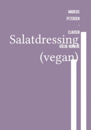 "Vegane Salatdressings" ist das ideale Buch für alle, die ihre Salate abwechslungsreich und gesund genießen möchten. Die Rezepte sind einfach nachzukochen und verwenden ausschließlich pflanzliche Zutaten. Von klassischen Vinaigrettes bis hin zu kreativen, neuen Kombinationen - dieses Buch zeigt, wie man auch ohne tierische Produkte leckere Dressings zubereiten kann. Jedes Rezept ist so gestaltet, dass es auch für Anfänger leicht umsetzbar ist. Die detaillierten Anleitungen und Tipps helfen Ihnen, Ihre Salate mit köstlichen und gesunden Dressings zu verfeinern. Marcus Petersen - Clausen https://www.Köche-Nord.de