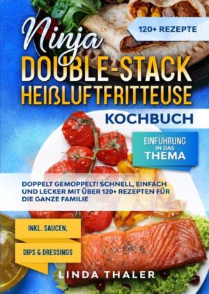 Dieses Double-Stack-Kochbuch ist voll von köstlichen, leicht zuzubereitenden Rezepten! Mit über 120+ Rezepten zur Auswahl, finden Sie in diesem Kochbuch bestimmt das, wonach Sie suchen... Die Ninja Double Stack Heißluftfritteuse… …stellt eine bedeutende Entwicklung im Bereich der Küchengeräte dar und bietet eine gesündere, schnellere und effizientere Möglichkeit, Ihre Lieblingsspeisen zuzubereiten. Dieses innovative Gerät kombiniert modernste Technologie mit benutzerfreundlichen Funktionen, um köstliche, knusprige Ergebnisse mit weniger Fett im Vergleich zu herkömmlichen Frittiermethoden zu erzielen. Die Ninja Double Stack Heißluftfritteuse ist ein vielseitiges Küchengerät, das Lebensmittel mit Hilfe einer schnellen Luftzirkulationstechnologie zubereitet. Im Gegensatz zu herkömmlichen Frittiermethoden, bei denen die Lebensmittel in heißes Öl getaucht werden, wird bei der Luftfritteuse eine Kombination aus schneller Luftzirkulation und einer minimalen Menge Öl verwendet, um eine knusprige Konsistenz ähnlich wie beim Frittieren zu erzielen. Die „Double Stack“-Funktion bezieht sich auf das innovative Design, das ein mehrschichtiges Garen ermöglicht, was die Kapazität und Effizienz erhöht. Die Double-Stack-Fritteuse verstehen (mehr Informationen finden Sie im Buch) Sie sind auf der Suche nach … ✅ 120+ leckere Rezepte (u.a. Frühstück, Fleisch- und Fischgerichte, Salate, Suppen, Snacks, Desserts uvm.) ✅ Einführung in das Thema ✅ Den richtigen Zutaten ✅ Inklusive Vielzahl leckerer Saucen & Dips Rezepte Leckere Gerichte und gute Anhaltspunkte gefällig? Dann greifen Sie jetzt zu!