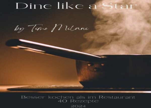 "Dine Like a Star" ist ein innovatives Kochbuch, das den Leser auf eine kulinarische Reise mitnimmt und zeigt, wie man zu Hause besser kochen kann als in vielen Restaurants. Mit einer Vielzahl von Gerichten aus verschiedenen Küchen der Welt vermittelt es, dass jeder zum Gourmet-Koch werden kann, unabhängig von seinem Erfahrungshorizont. Das Buch wurde von zwei leidenschaftlichen Hobbyköchen entwickelt, die seit Jahren ihre eigenen Menüs kreieren und die Geheimnisse hinter perfektem Geschmack teilen. Das Ziel von "Dine Like a Star" ist es, die Freude und Leidenschaft am Kochen zu fördern, mit klaren Anleitungen und einem Hauch von Luxus, der jedes Essen zu einem besonderen Erlebnis macht.