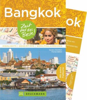 Dieser Bangkok-Stadtführer zeigt die Stadt der Gegensätze. In kaum einer anderen Metropole existieren alte und neue Welt in so faszinierender Weise nebeneinander: golden glitzernde Tempel neben modernen Wolkenkratzern