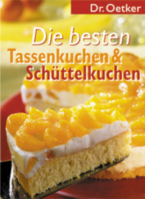 Kaum zu glauben, aber wahr, für die Zubereitung der Schüttelkuchen braucht man weder eine Küchenmaschine noch ein Handrührgerät, sondern nur eine Schüssel mit einem gut schließenden Deckel. Und bei den Tassenkuchen kann man die Waage getrost im Schrank lassen. Aber genauso unglaublich ist die einzigartige Erfolgsgeschichte der bisher erschienenen Tassen- und Schüttelkuchen-Bücher von Dr. Oetker. Über 100 der schönsten Rezepte haben wir jetzt in diesem Buch zusammengestellt. Ab März ist der 224 Seiten starke Sonderband zum tollen Preis von € 9,95 erhältlich - überall, wo es gute Bücher gibt!