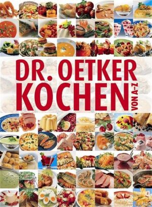 Die neue Kochbuchsensation von Dr. Oetker. Jetzt muss man nicht mehr lange suchen, wenn man wissen will, was man eigetnlich alles z. B. mit Zucchini machen kann, wie man ein Schweinefilet zubereitet oder wie man einen Pichelsteiner kocht. Kein Problem - denn jetzt gibt es Kochen von A-Z, das einzigartige Nachschlagewerk mit über 1.111 gelingsicheren Rezepten und Rezeptideen und über 750 tollen, farbigen Rezeptfotos. 544 Seiten dick, 19 x 26 cm groß, im strapazierfähigen Hardcover zum Wahnsinnspreis von nur 12,95 Euro. Natürlich wurden alle Rezepte von Dr. Oetker getestet und so beschrieben, dass sie garantiert gelingen. Und wenn man einmal vergessen aht, welche Seite der Alufolien beim Braten nach innen gehört, oder wie man eine geronnene Mayonnaise retten kann, dann genügt ein Blick in den Sonderteil "Küchenfeuerwehr", in dem wir zusätzlich noch über 600 Tipps verraten, die das Kochen leichter machen