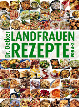 Wo die Hektik der Stadt in weiter Ferne ist, wird noch mit Zeit und Muße gekocht, gebacken und gebraten. Mit viel Fantasie und Kreativität entstehen so überraschende Abwandlungen von Klassikern und raffinierte Eigenkreationen. Jetzt hat Dr. Oetker den Frauen vom Lande in die Töpfe geguckt. Entstanden ist ein neues einzigartiges Rezeptlexikon, mit den über 600 besten Rezepten und über 400 attraktiven Fotos.