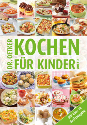 Cookies oder Piratenschmaus? Das werden garantiert Lieblingsgerichte! „Schon wieder?“ oder „Ich will das wieder genauso wie beim letzten Mal!“ Kinder lieben beim Essen neue Ideen genauso wie verlässliche Wiederholungen. Mit mehr als kindgerechten 200 Koch- und Backrezepten - alle mit wenig Fett und nicht zu scharf - ist es ganz einfach, tolle Erinnerungen von A wie Arme Ritter bis Z wie Zebrakuchen auf den Teller zu zaubern. Oder spannende neue Gerichte gemeinsam auszuprobieren - vielleicht die Asia-Pfanne „Karate King“, den Ladybirdkuchen, das Cola-Lychee-Eis oder das Kraftbrot für Torjäger? Alles auf 288 Seiten mit der Dr. Oetker Gelingarantie und der Kinderaugen-Strahlegarantie.