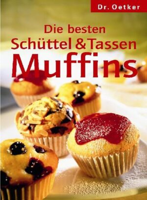 Immer locker bleiben: Die besten Schüttel- und Tassenmuffins. Es ist noch gar nicht lange her, da hätte man auf die Frage nach Muffins nur Achselzucken geerntet. Heute sind die Trendsetter aus locker-leckerem Teig die Lieblinge zum Kaffee. Kein Wunder: Sie sind vielseitig, ganz einfach zu machen und ruck, zuck gebacken. Wie, das zeigt Dr. Oetker in ?Die besten Schüttel- und Tassenmuffins? mit 96 Seiten und 40 Farbfotos.