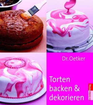 Der neue Tortengenuss: Erst im Blick, dann im Mund Wenn das Auge mit isst, ist der Genuss am größten. Für beeindruckende Torten und Kuchen muss man einfach nur Ideen haben. Am besten die aus dem neuen Dr. Oetker Torten backen und dekorieren. Gelingsichere Rezepte für Torten machen das Backen leicht. Variantenreiche Dekorationen aus dem Spritzbeutel, mit Früchten und Blüten, aus Schokolade und zum Glasieren, Bestreuen und Bestäuben machen jede Torte einmalig.