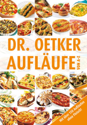 Und ab in den Ofen! Ist es der verführerische Duft, die einfache Zubereitung oder sind es die unzähligen Variationsmöglichkeiten, die Aufläufe so beliebt machen? Wie auch immer. Entscheidend ist, dass sie jede Generation begeistert an den Tisch locken. Mehr als 200 dieser verlockenden Rezepte hat Dr. Oetker in diesem Kochbuch zusammengetragen - mal deftig, mal süß, mal mit Fleisch, mal vegetarisch. Alle Varianten sind schnell im Überblick durch die alphabetische Ordnung.