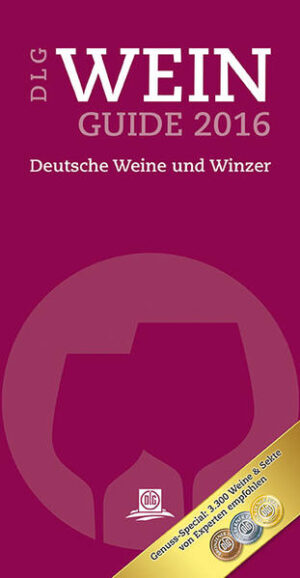 Trends & News, deutsche Spitzenwinzer im Porträt, über 3.300 prämierte Weine und Sekte und natürlich zahlreiche Tipps für den Weingenuss. Der DLG-Wein-Guide bietet eine Fülle von aktuellen Informationen rund um das Thema Wein und Testergebnisse aus den verschiedenen Weinanbaugebieten Deutschlands. Lesen Sie unter anderem: • Winzer, Sekterzeuger & Jungwinzer des Jahres • Die TOP-Weine und TOP-Sekte der Bundesweinprämierung • Persönlichkeiten, Geschichten & geniale Erfindungen der Weinwelt • TOP 100-Liste der besten deutschen Weingüter • TOP 10-Liste der besten deutschen Sekterzeuger • Wein & Genuss: Menüs der Regionen – Auf Stippvisite bei den Spitzenköchen • Die schönsten Weinwanderwege & Tipps für Winzerrestaurants • Der Weinkeller neu bestückt: Weinkollektionen von Rot bis Edelsüß • Spezialisten im Gespräch • Trends & Prognosen für 2015/2016 … und vieles mehr.